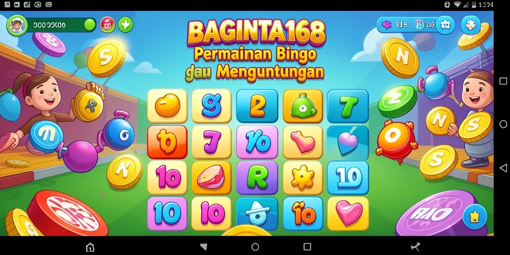 Tampilan gameplay menarik dalam permainan Bingo BAGINTA168.