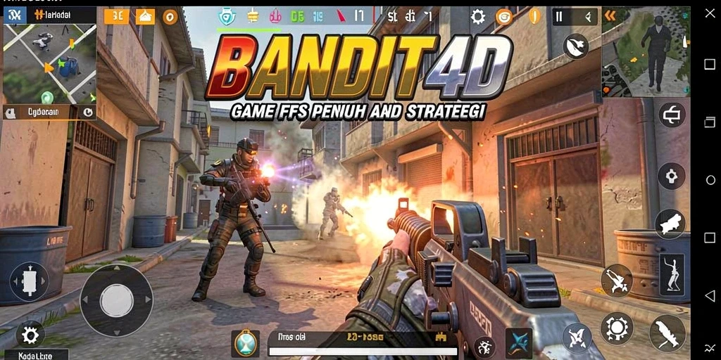 Tangkapan layar gameplay BANDIT4D yang menunjukkan aksi mendebarkan.
