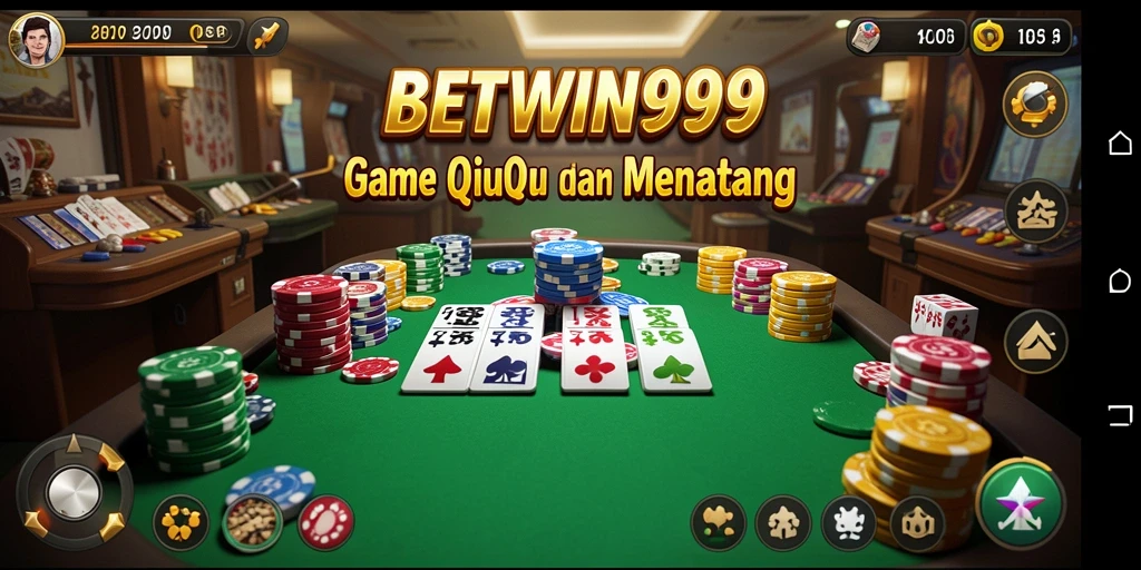 Screenshot gameplay BETWIN999 menunjukkan aksi seru QiuQiu.