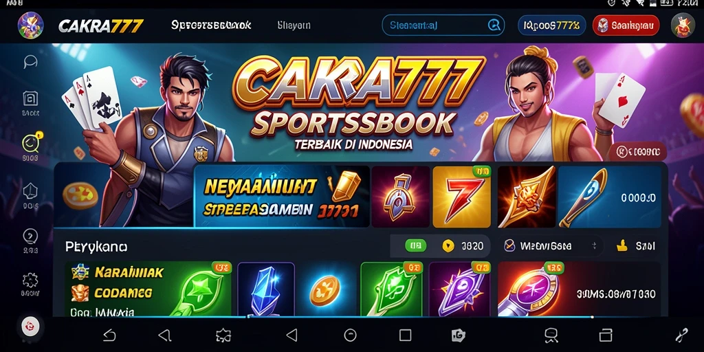 Tampilan gameplay CAKRA777 yang menampilkan taruhan olahraga