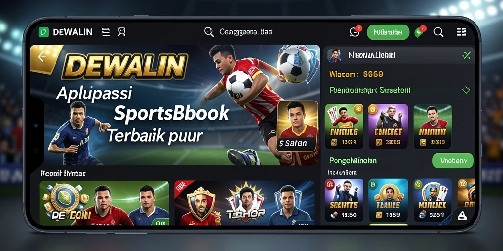 Tampilan gameplay menarik dari aplikasi DEWALIN Sportsbook.