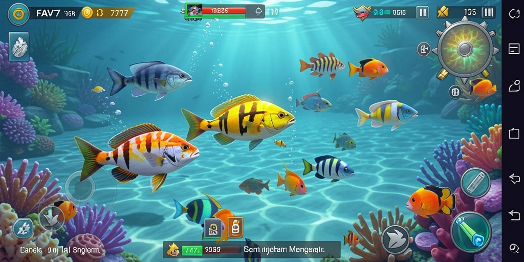 Tangkapan layar FAV77 menampilkan aksi menembak ikan yang seru dan menantang.