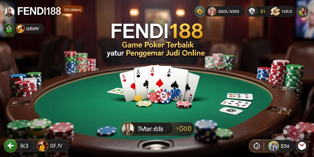 Screenshot FENDI188 menampilkan permainan Poker yang seru dan interaktif.