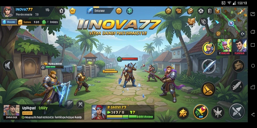 Screenshot utama menunjukkan antarmuka INOVA77 yang user-friendly.