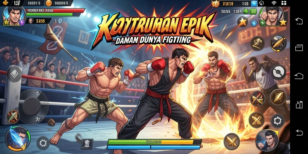 Menampilkan duel seru antar karakter dalam KOIN138.
