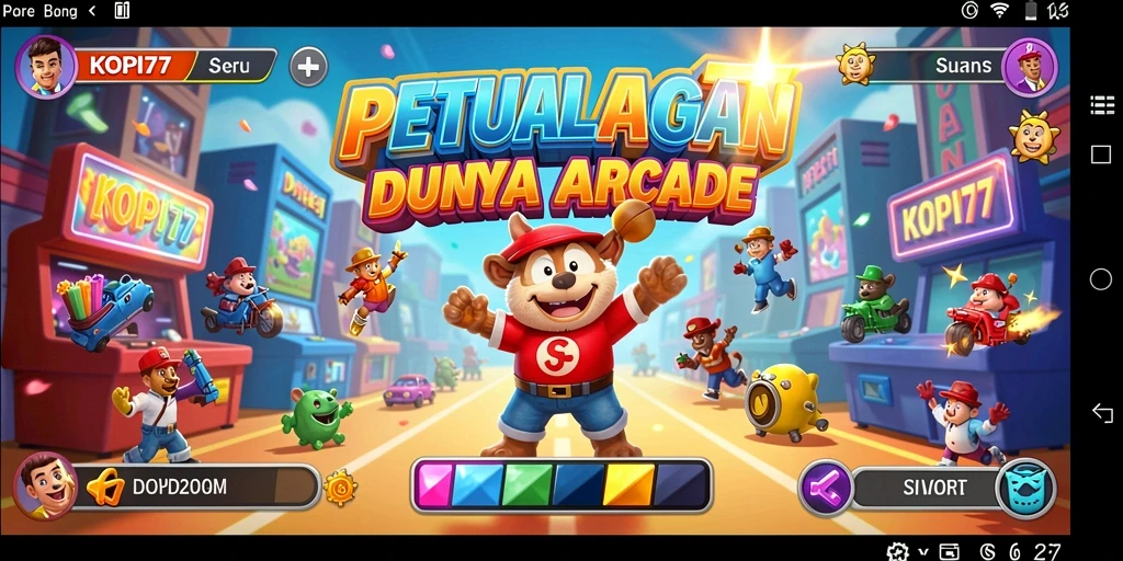 Screenshot gameplay dari KOPI77 menunjukkan keseruan permainan Arcade.