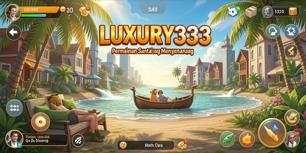 Tangkapan layar gameplay LUXURY333 yang penuh warna dan seru.