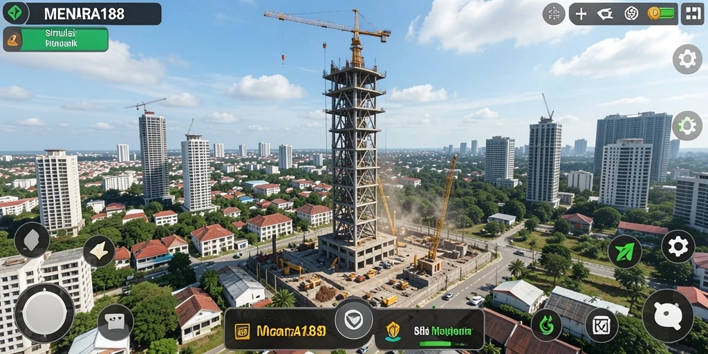 Tangkapan layar MENARA188 menampilkan pengalaman membangun menara yang menarik.
