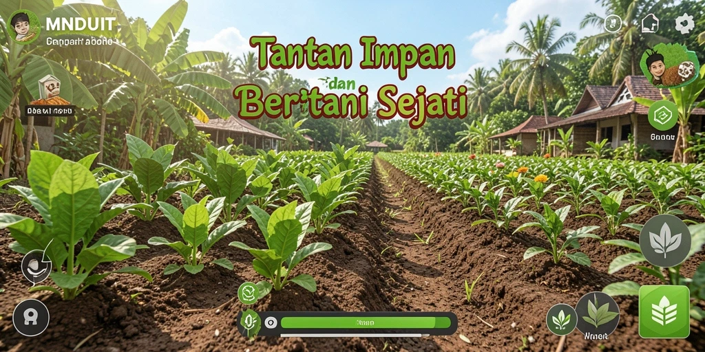 Tampilan gameplay Farming yang menarik dan interaktif di MNDUIT.