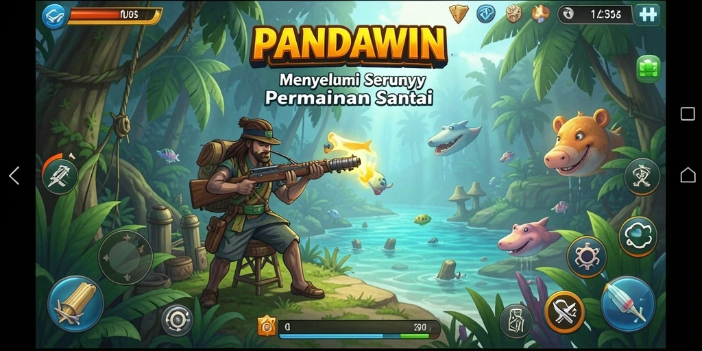 Tampilan gameplay <strong>PANDAWIN</strong> yang menarik dan penuh warna.
