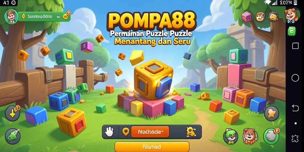 Screenshot POMPA88 menunjukkan gameplay seru dan tantangan puzzle yang menarik.