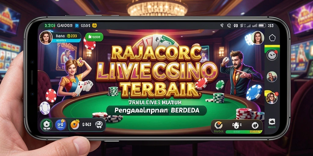 Tampilan gameplay RAJACORC yang menakjubkan dalam Live Casino.