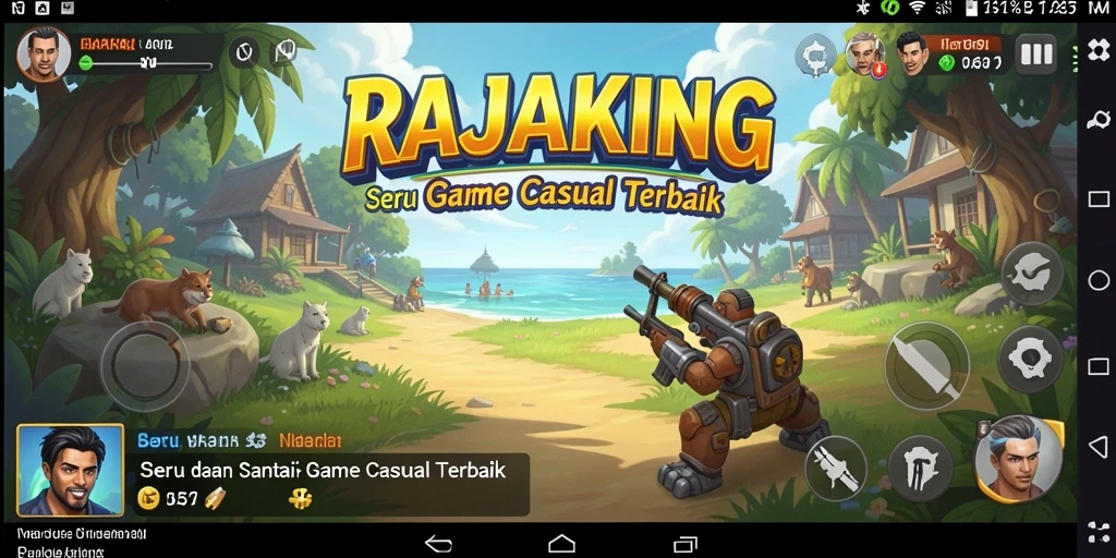 Screenshot gameplay RAJAKING menampilkan serunya permainan Casual.
