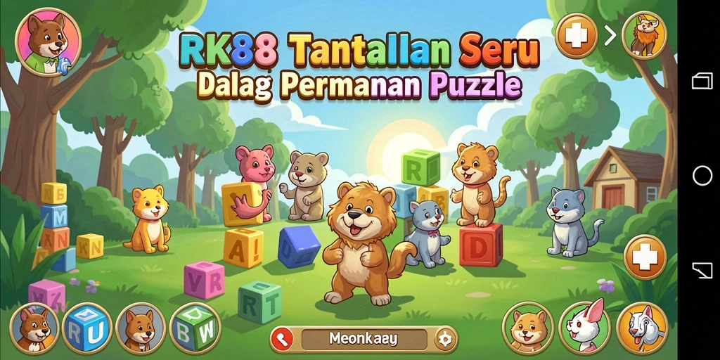 Tampilan gameplay seru dari RK88 dalam tantangan Puzzle.