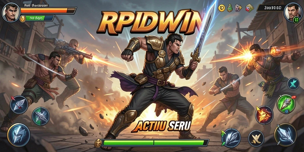 Tampilan gameplay seru RPIDWIN dengan aksi penuh tantangan.