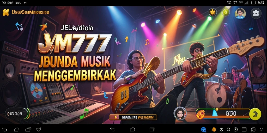 Screenshot VM777 menampilkan gameplay musik yang seru dan interaktif.